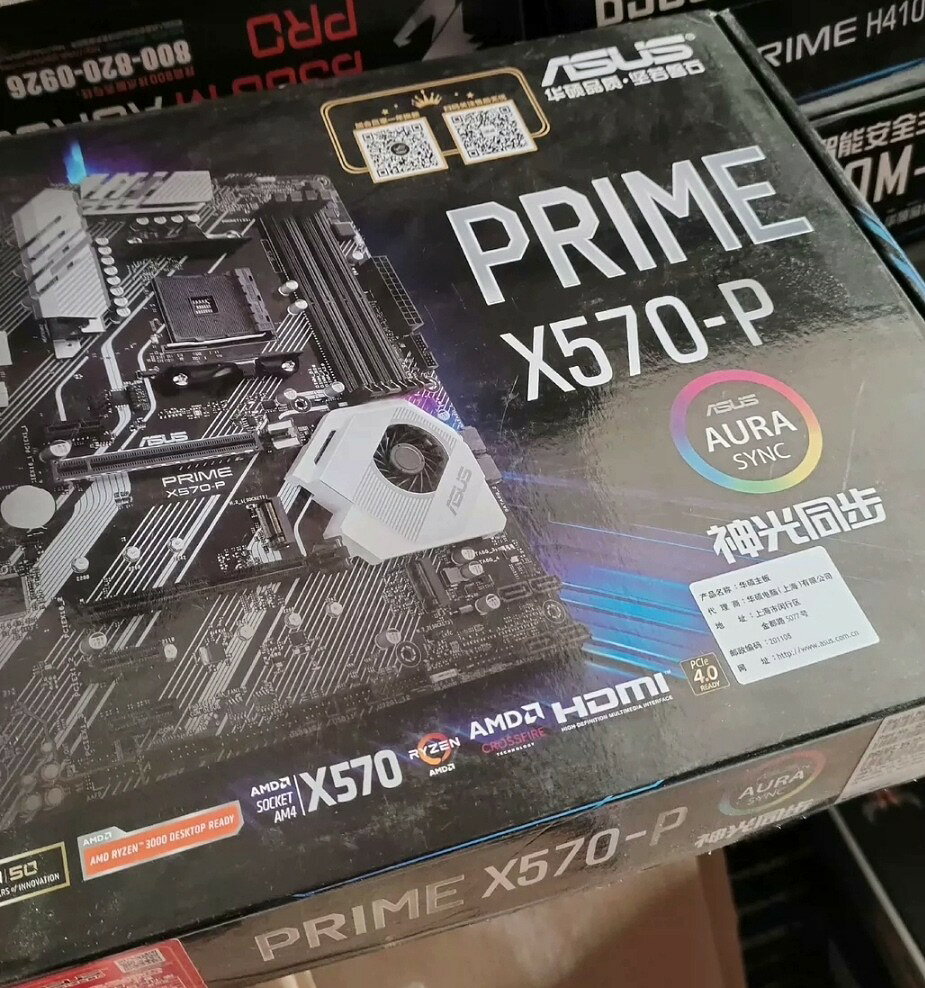 華碩 PRIME X570-P 主機板 AM4 介面 電腦遊戲主機板 全新現貨 箱說合一 當天出貨 支援3大廠批發
