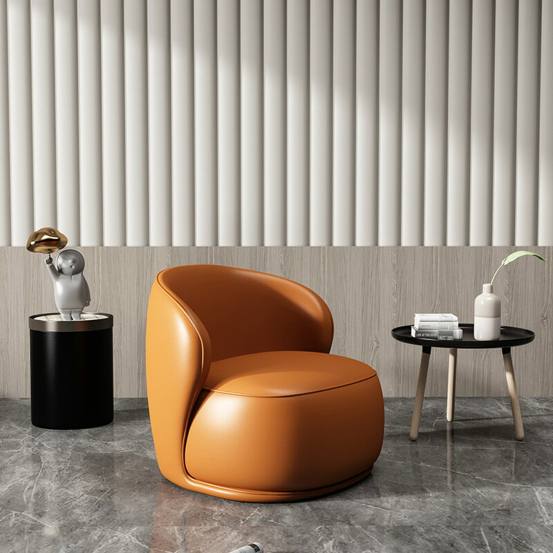 現代簡約客廳臥室小戶型沙發藝術創意老虎椅休閒設計師單人沙發椅 全館免運