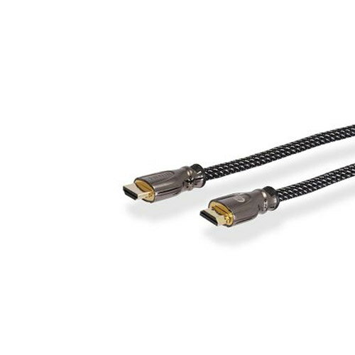 HP 疾速HDMI編織影音傳輸線HP026GBBLK3TW-黑(3米)【愛買】