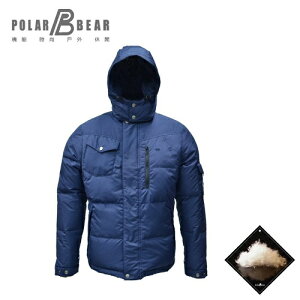 【POLAR BEAR】男多袋可拆帽可結合鴨絨衣-14D08