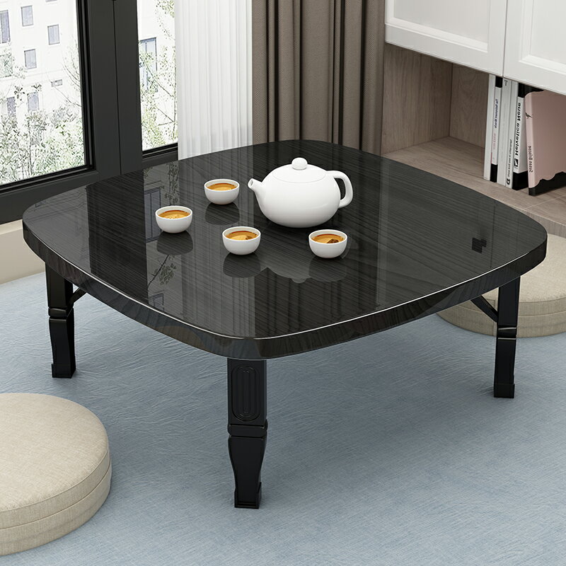 折疊小方桌家用小桌子簡易吃飯桌炕桌地毯桌榻榻米床上矮桌電腦桌