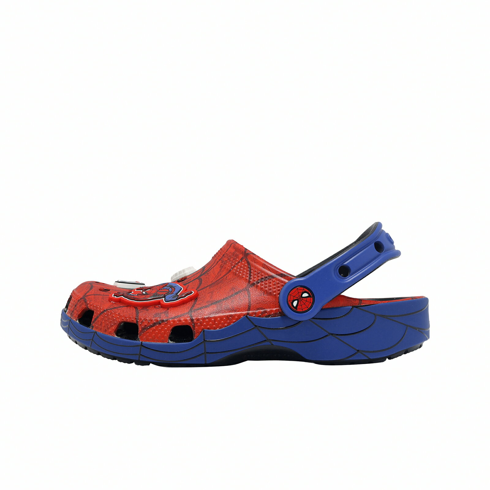 Crocs 洞洞鞋 洞洞鞋 spiderman Web Calssic Clog K 中大童鞋 紅藍 蜘蛛人 網紋 聯名 21140990H