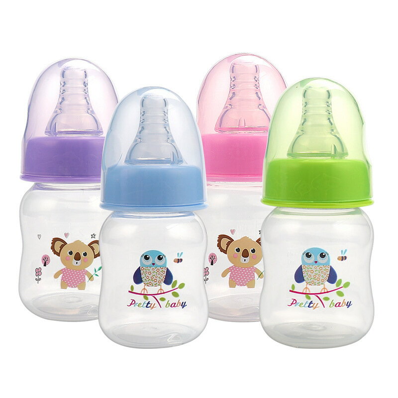 嬰兒奶瓶新生兒奶嘴瓶60ml便攜式標準口徑pp護理瓶子母嬰用品批發88