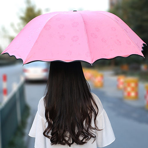 <br/><br/>  新款時尚創意傘 遇水開花傘  黑膠防曬遮陽傘 抗紫外線UV 雨傘摺疊傘折疊傘 ?朵拉伊露?<br/><br/>