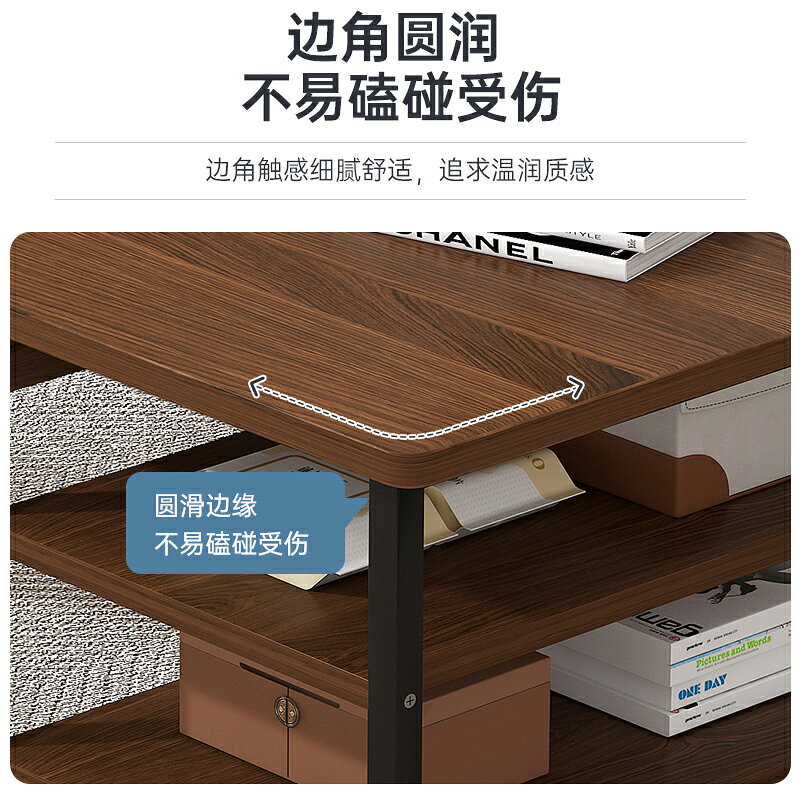 北歐茶幾客廳家用小戶型輕奢現代簡約小茶臺意式仿巖板極簡泡茶桌 2