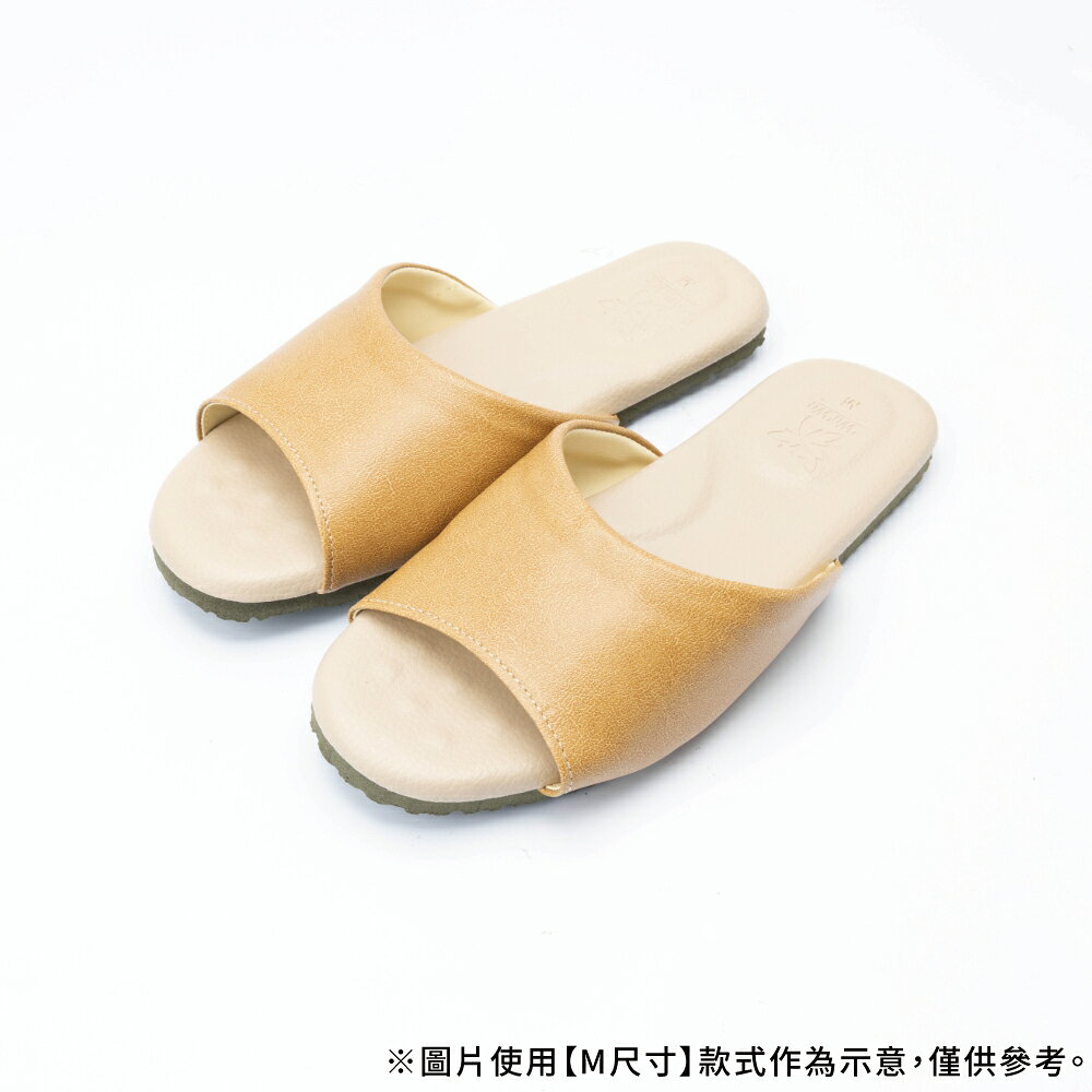森哲厚底乳膠皮拖 黃 S NITORI宜得利家居