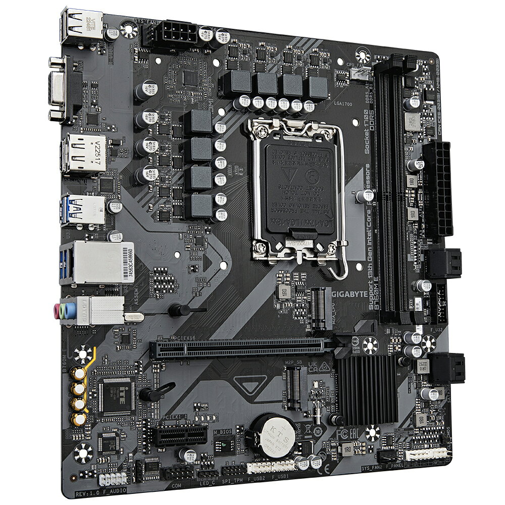 GIGABYTE 技嘉 B760M E 1700腳位 DDR5 M-ATX 主機板 3