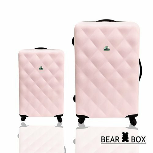 BEAR BOX 水漾菱格ABS 霧面超值24吋+20吋旅行箱/行李箱