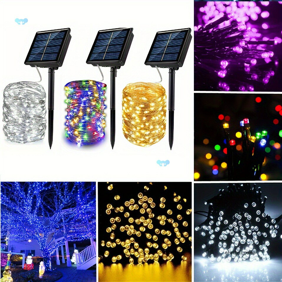 1PC 50 400 LED Solar Power String Fairy Lights Garden
