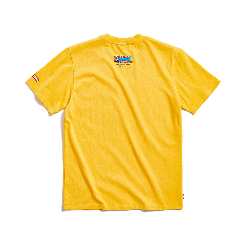 EDWIN 男款 復古LOGO短袖T恤 (黃色) #狂降5折 2