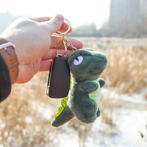卡通毛絨鑰匙扣掛件汽車鑰匙鏈女可愛韓國創意情侶包包掛飾鎖匙扣