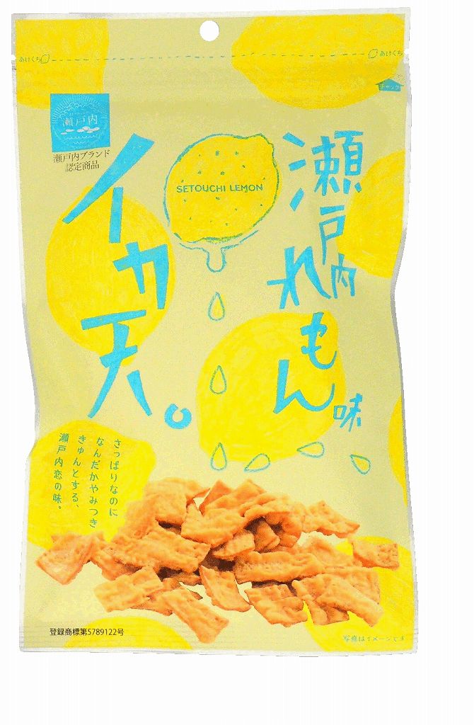 千成商會 瀨戶內檸檬風味魷魚天65g×12袋組 超值組合 零食 點心 懷舊小吃 熱門商品 【千成商會】 日本必買 | 日本樂天熱銷