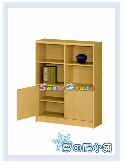 ╭☆雪之屋居家生活館☆╯AA554-03 B-06白橡木書櫃(開門式)/置物櫃/收納櫃/附活動隔板4片(含門內2片)