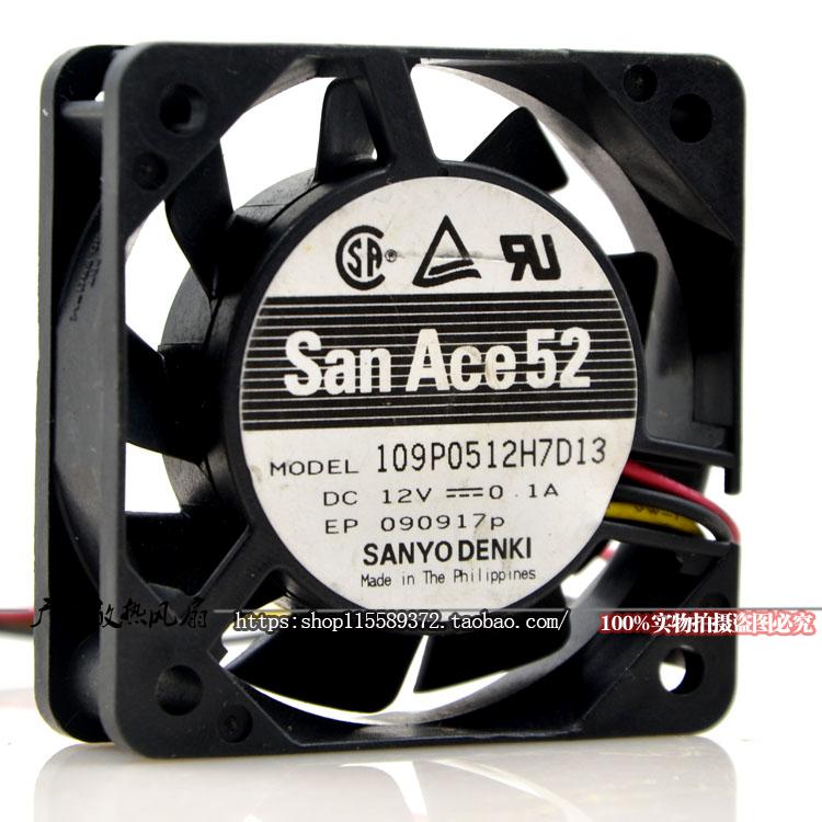 三洋San Ace 52 109P0512H7D13 12V 0.1A 5CM 機箱高階 散熱風扇