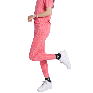 奈米鈦寶 負離子能量運動緊身長褲-粉色(女款)