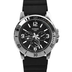 CASIO手錶 黑面不鏽鋼三眼槍魚手錶【NECH29】