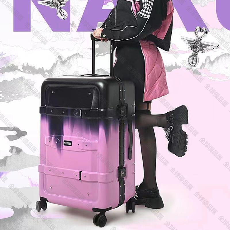 【全球優品滙】行李箱 旅行箱 登機箱 拉桿箱 NAKURU行李箱女超大容量20寸密碼箱學生韓版高顏值24寸旅行箱耐用