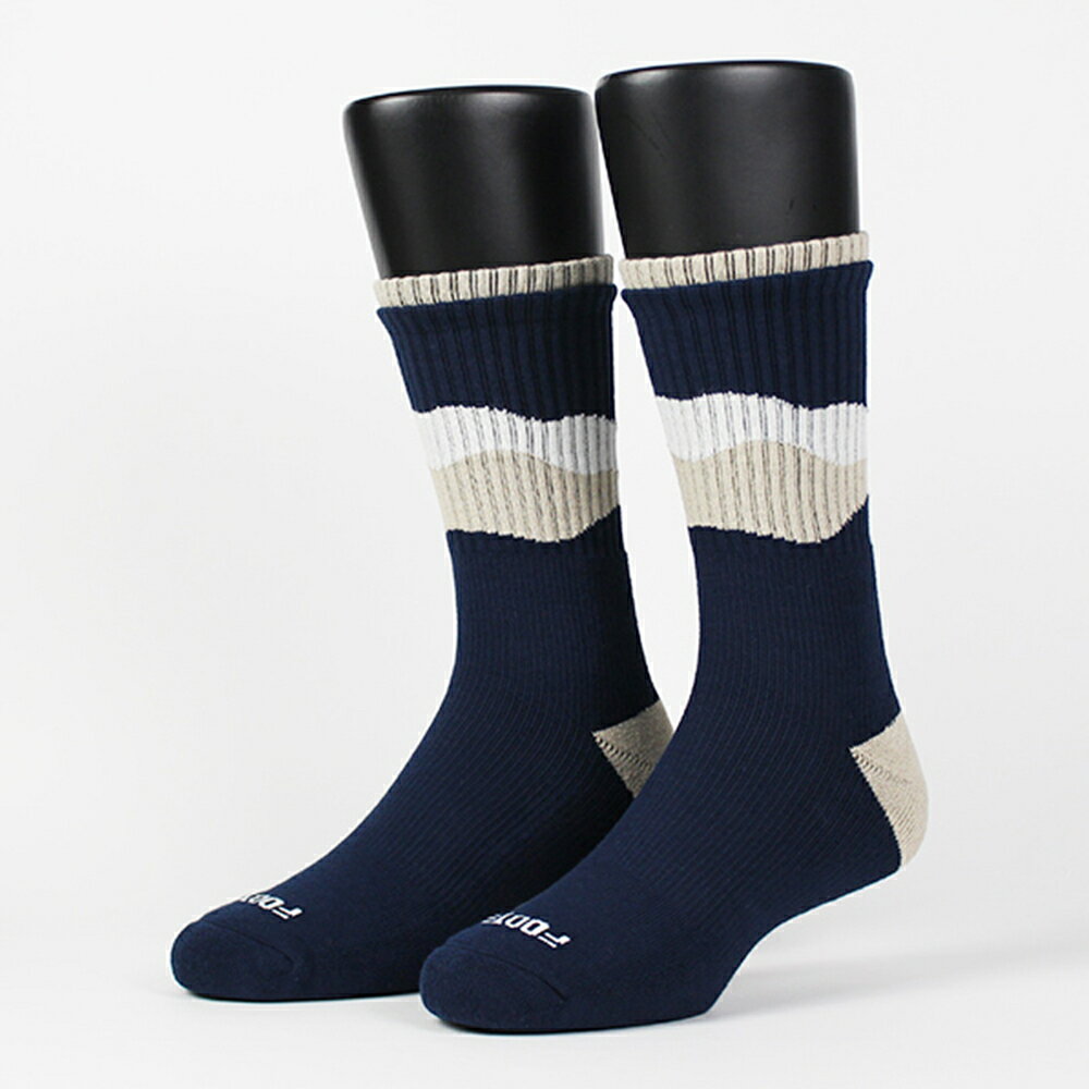 FOOTER 雲靄高筒登山襪 除臭襪 藏青 出國 滑雪 百岳(男-T206L/XL)