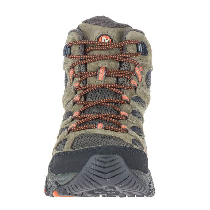 MERRELL MOAB 3 MID GTX 經典戶外中筒健行鞋 ML035791【野外營】男 橄欖綠/橘 登山鞋 3