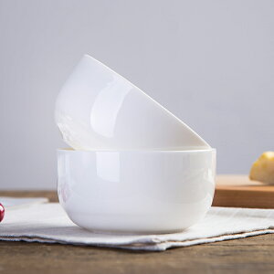 瓷畫面景德鎮餐具家用陶瓷碗純白骨瓷米飯碗創意韓式單個碗吃面碗