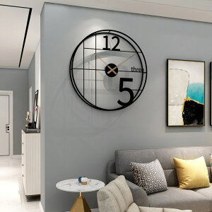 免運 掛鐘 美式極簡輕奢鐘表客廳掛鐘家居時尚創意時鐘亞馬遜熱賣裝飾掛表