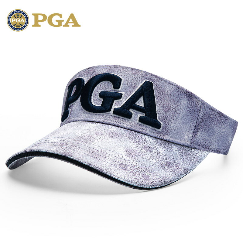 美國PGA高爾夫帽男高爾夫空頂帽防曬遮陽吸汗內里可調節無頂帽子