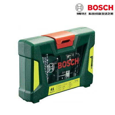 【免運費】BOSCH 勝利配件 41配件組 套裝工具組 勝利配件組 (附L型雙頭棘輪扳手) 41件螺絲起子組 直角