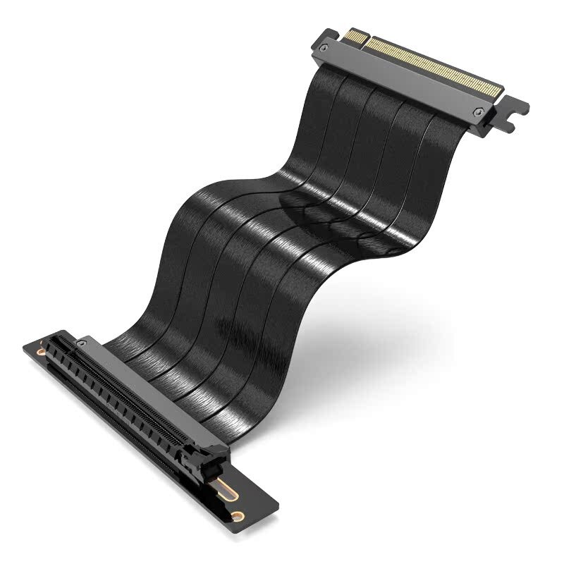 pcie3.0顯卡延長線90度豎裝X16轉接線全速無損黑白高速傳輸【北歐家居生活】