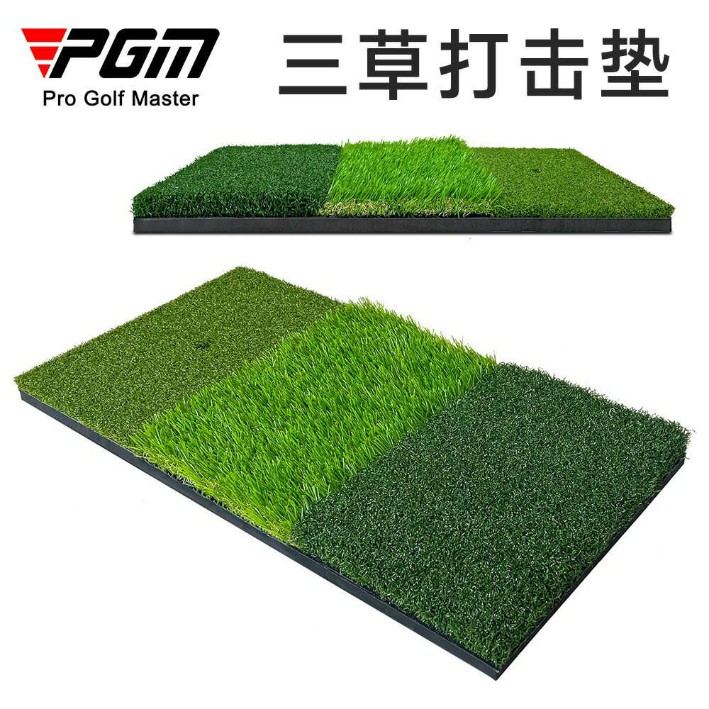Snowbelle優選 PGM 高爾夫打擊墊 60x30cm練習墊 三合一耐打室內迷你 揮桿切桿打擊墊 - DJD010