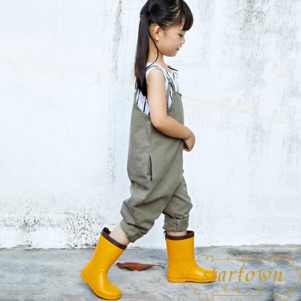 兒童雨鞋超輕款雨靴環保材質防水防滑水鞋男女童雨鞋【繁星小鎮】