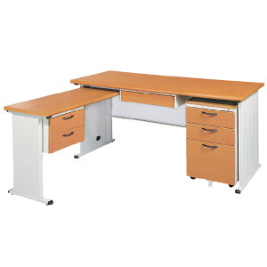 【 IS空間美學】STHA150L秘書桌(整組)(2023-B-179-4) 辦公桌/職員桌/辦公家具/電腦桌