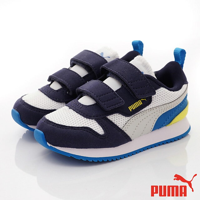 PUMA運動童鞋-休閒運動鞋款373618-18白灰藍(寶寶段)
