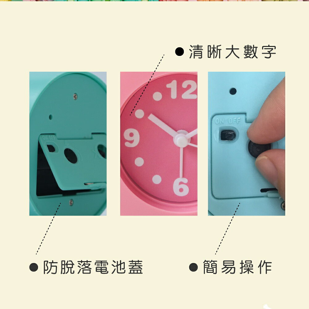 【KINYO】馬卡龍迷你鬧鐘 (ACK) 3