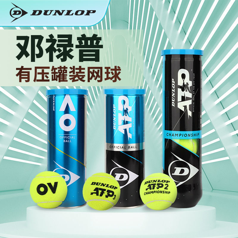Dunlop鄧祿普網球鐵罐澳網AOATP專業比賽高彈力耐打訓練比賽用球
