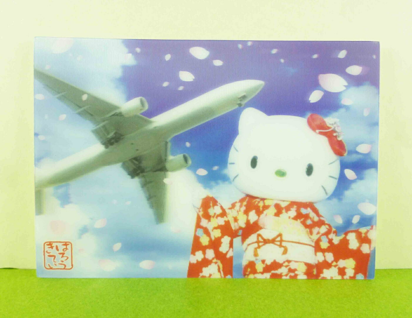【震撼精品百貨】Hello Kitty 凱蒂貓 明信片-飛機 震撼日式精品百貨