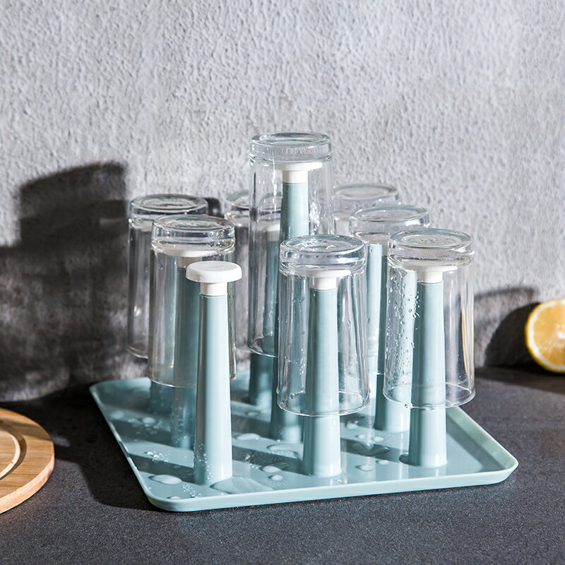 玻璃杯架水杯掛架茶杯架收納架瀝水杯架創意水杯架子置物架瀝水盤