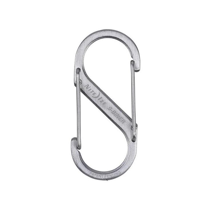 NITE IZE SB2-03-11 銀色 S-Biner S型不鏽鋼雙面扣環/8字扣 2號