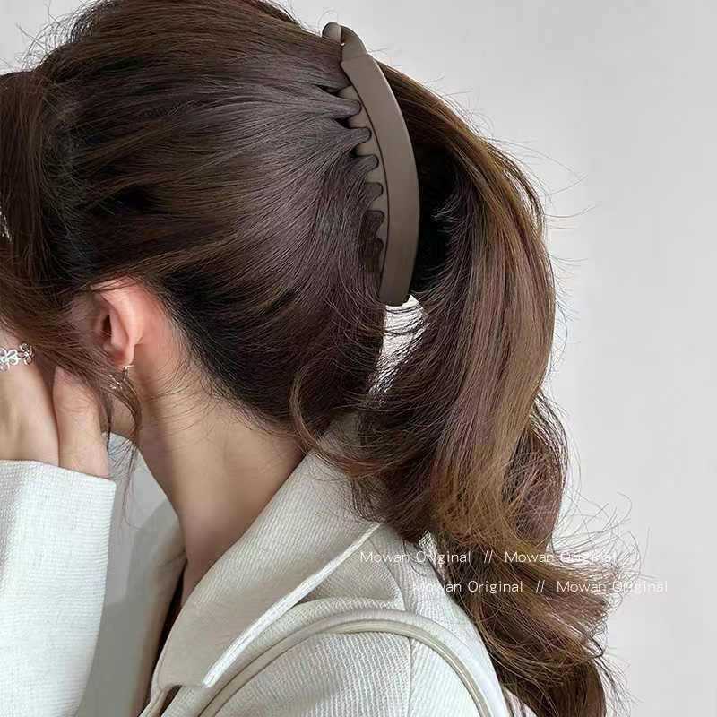 【台灣現貨】時尚配件 髮飾 髮夾 鯊魚夾 大嘴夾 邊夾  香蕉夾豎夾大號髮量多馬尾夾髮夾後腦勺顯髮量扭扭夾韓系抓夾髮飾 8