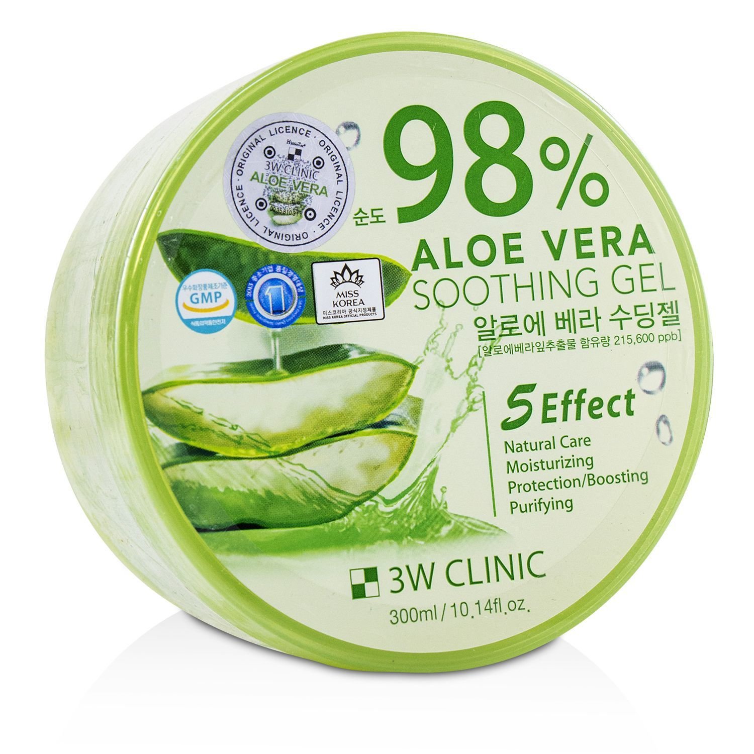 3W Clinic - 98% 蘆薈舒緩保濕凝凍 98% Aloe Vera Soothing Gel