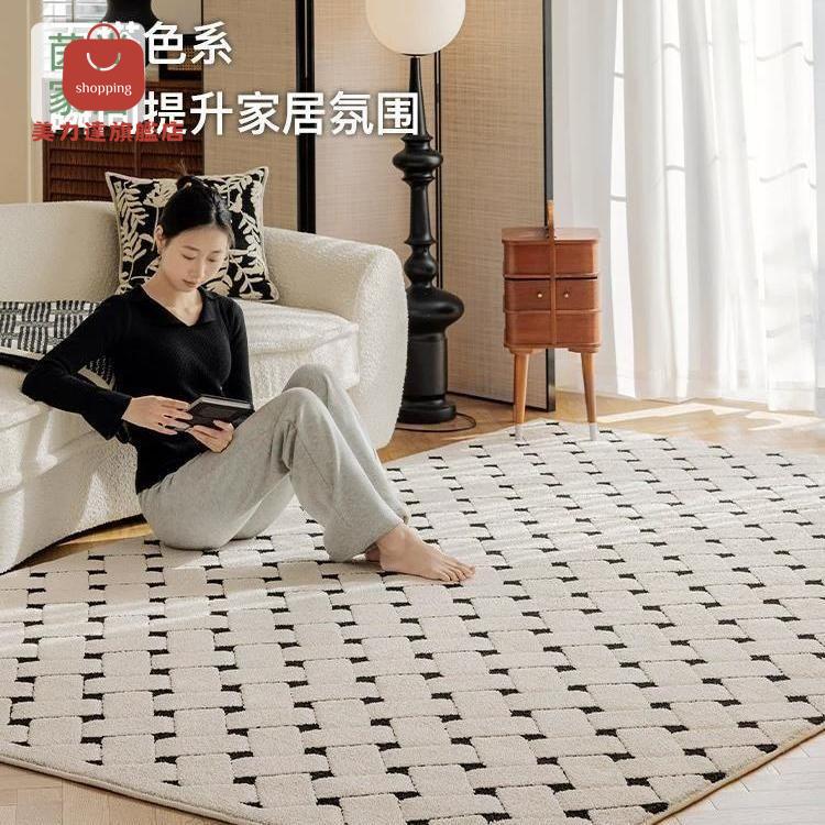 地毯 地墊 茶幾地毯 毛毯 臥室免洗可擦易打理高階防水防汙輕奢高階感客廳沙發茶幾地毯 八折下殺 可開發票 特價出