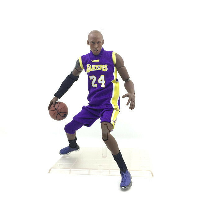 NBA籃球運動 科比·布萊恩特 24號球衣 1/9 紫色 可動手辦