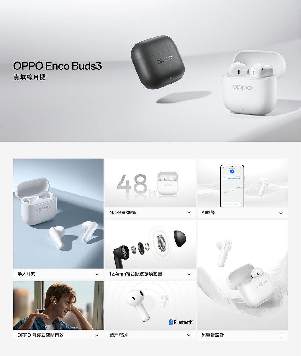 OPPO Enco Buds3 真無線耳機