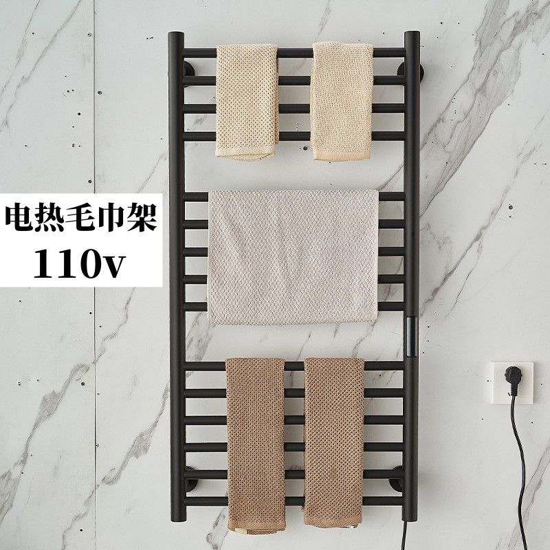 公司貨 免運 可開票 110v電熱毛巾架家用衛生間消毒烘幹器電加熱恆溫智慧浴巾架殺菌