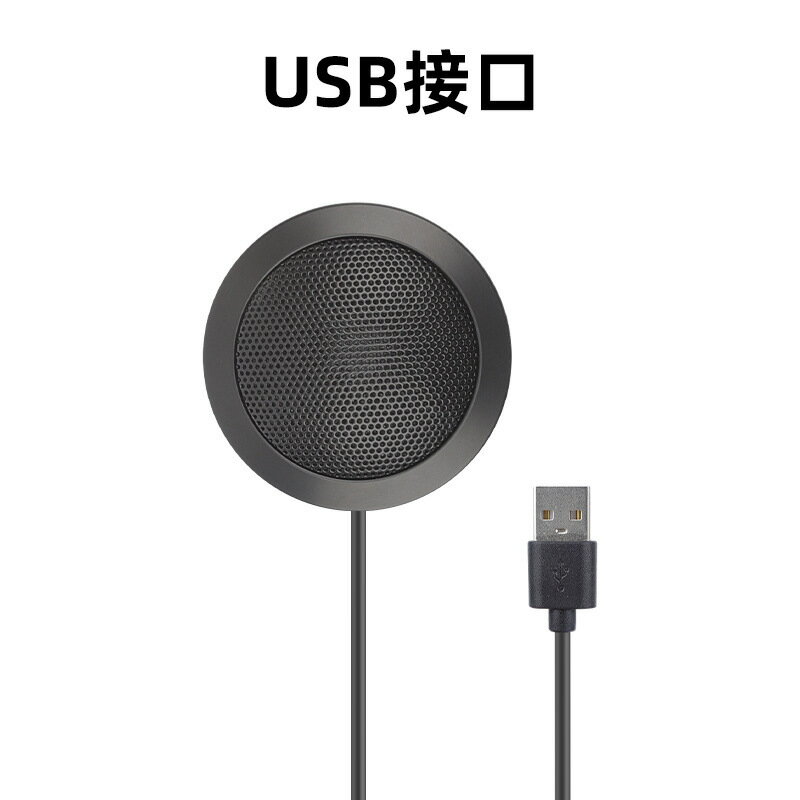 全向USB電容會議麥克風電腦桌面直播影片收音古琴拾音有線USB話筒【Snowbelle優選】