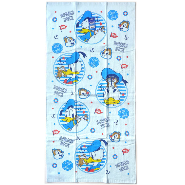 唐老鴨Donald Duck大浴巾60x120cm，澡巾/大毛巾/海灘巾/大浴巾，X射線【C448649】