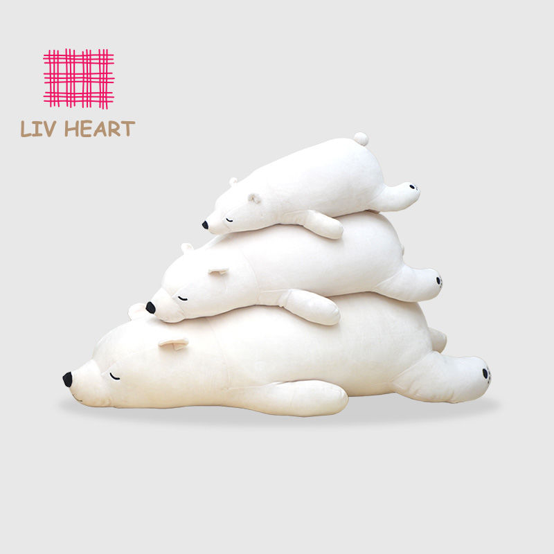 【9095人收藏】LIVHEART北極熊玩偶熊毛絨玩具可愛公仔床上正版抱枕生日禮物超軟