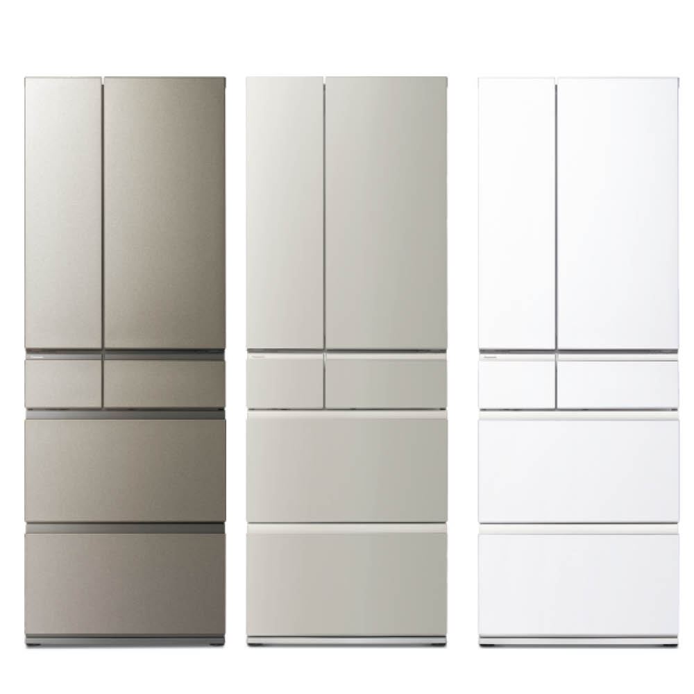 【Panasonic】545L六門日系上質系列 無邊框霧面鋼板電冰箱 (NR-F552YT)(星礦銀/淺灰米/凝霜白)