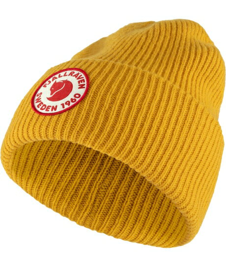 ├登山樂┤瑞典 Fjallraven 小狐狸 1960 LOGO 羊毛帽 芥末黃 # F78142-161