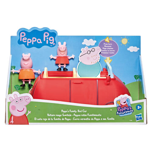 《 HASBRO 孩之寶》Peppa Pig 粉紅豬小妹 佩佩家的小紅車 東喬精品百貨