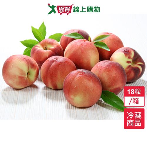 加州水蜜桃18粒原裝箱(含箱重约5kg/箱)【愛買冷藏】
